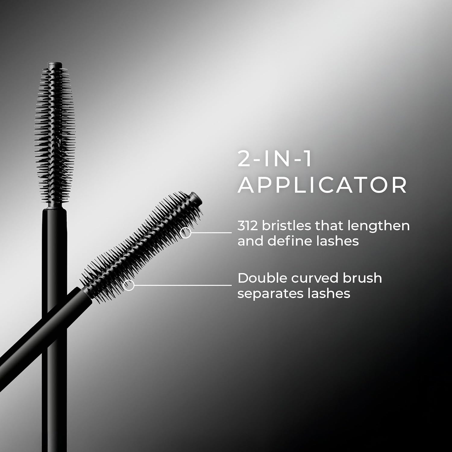 Wunderbrow Define & Lengthen Mascara - Long-Lasting, Water-Resistant, Vegan & Cruelty-Free