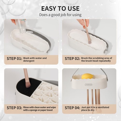 DUcare Makeup Brush Cleaner Shampoo Soap Solid Brush Cleaning Mat Removes Cosmetic Color Brush Cleaner Pad for Cleaning Makeup Sponges Brushes