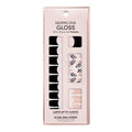 Dashing Diva Gloss Nail Strips - Touch of Gold | UV Free, Chip Resistant, Long Lasting Gel Nail Stickers | Contains 32 Nail Wraps, 1 Prep Pad, 1 Nail File