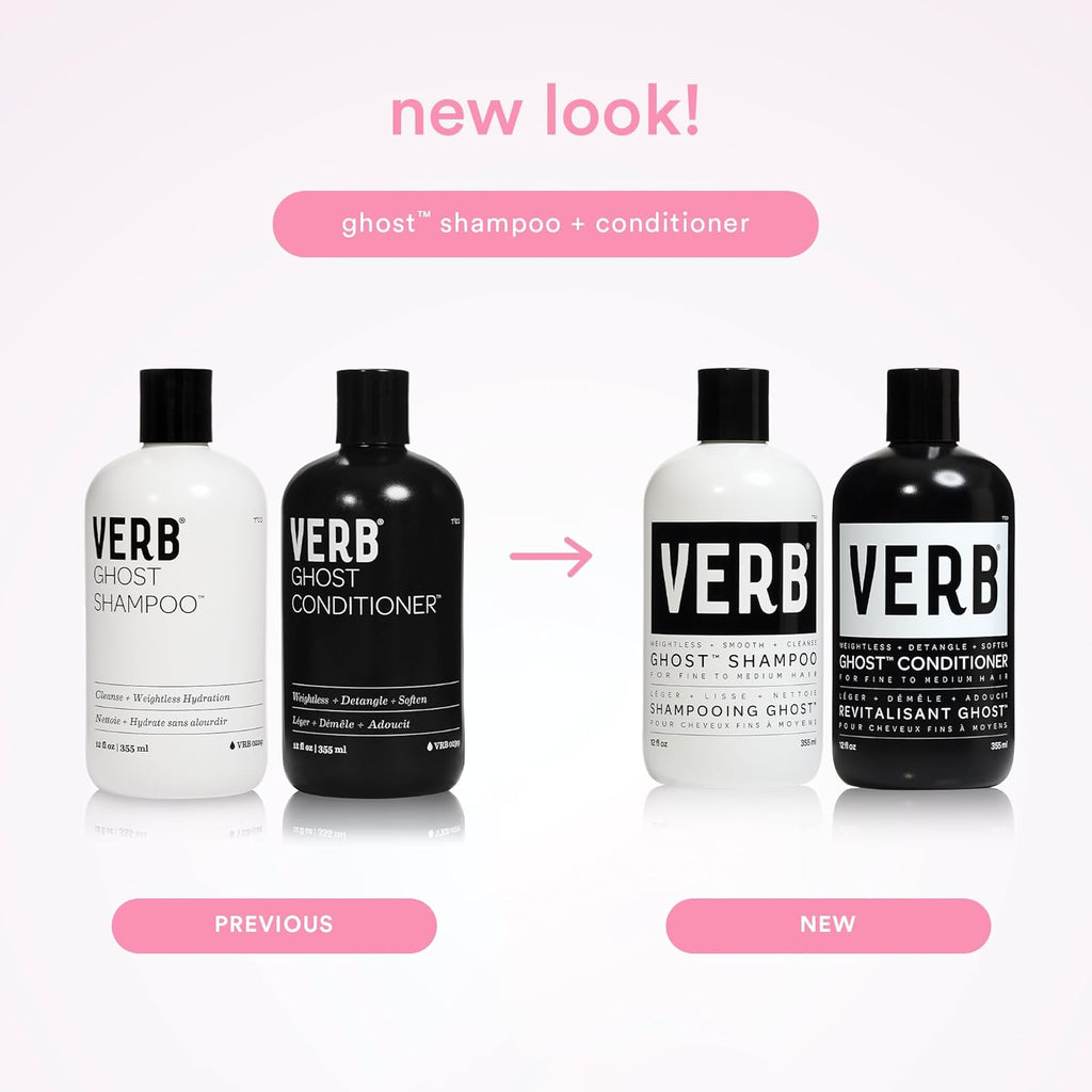 VERB Ghost Shampoo & Conditioner Duo Set - Lightweight, Nourishing Formula for All Hair Types