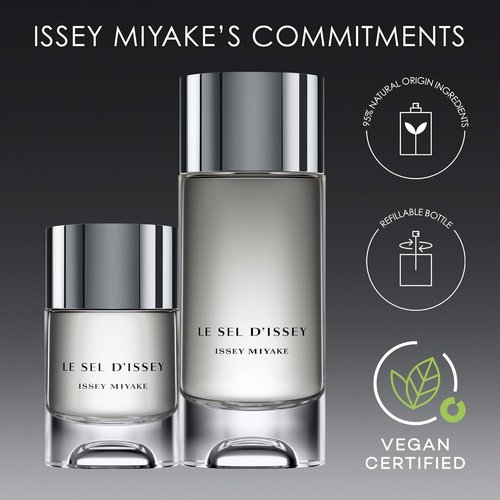 Issey Miyake Le Sel d'Issey Eau de Toilette - Fresh Woody Marine Fragrance for Men - Refillable with Salt Accord & Cedarwood