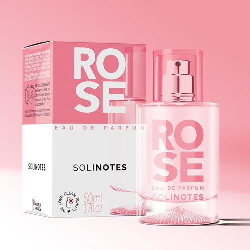 Solinotes Rose Perfume - Delicate Floral Eau De Parfum for Women, 1.7 Fl Oz | Vegan & Cruelty-Free