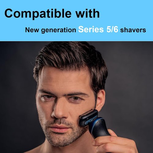 Braun Series 5/6 53B Replacement Head - Compatible With New Generation Razors | 1 Count