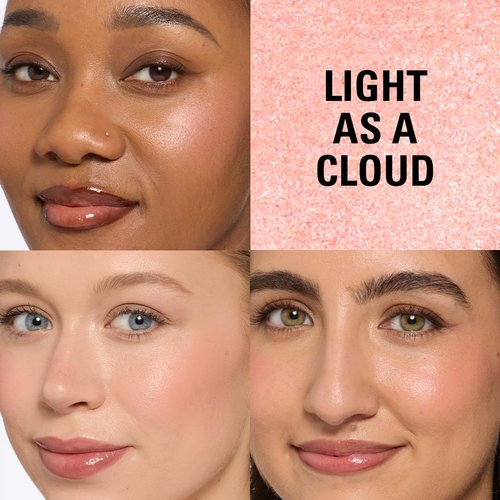 Revolution Beauty London Bouncy Blur Blush - Vegan Powder Makeup for Cheeks, Light Peachy Pink, 0.19 oz