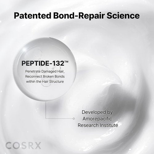 COSRX PEPTIDE 132 Hair Bonding Shampoo - Daily Scalp Treatment for Dandruff & Repair - 3.38 fl oz