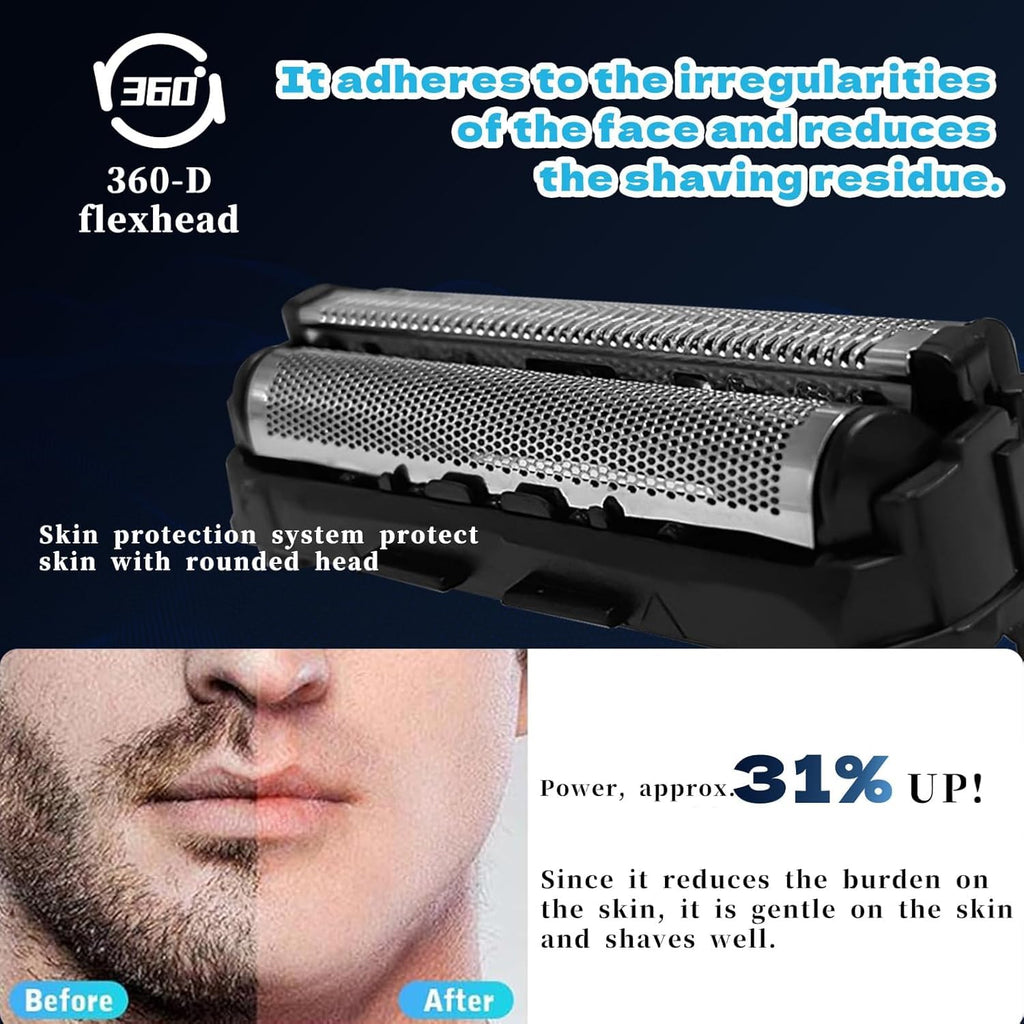 WES9013P Men's Electric Shaver Replacement Foil & Inner Cutter Blade - Compatible with ES-LT71, ES-LT67, ES-LT2P, ES-LT2B, ES-LT4P, ES-LT4B, ES-LT41