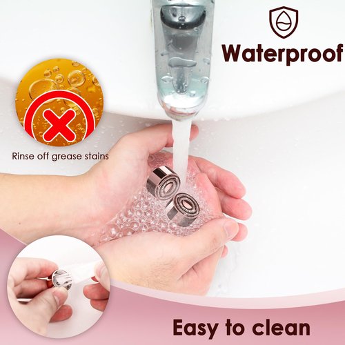 Gurelax Replacement Heads for Flawless Finishing Touch Facial Hair Remover, Gen 3 Replacement Blades for Women,18K Gold Replacement Blades Refill (Just fit for Gen3 Device)