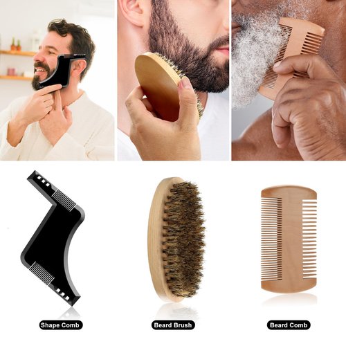 Beard Care Kit Gifts for Men, 9 Pcs Beard Grooming Kit, Beard Club Kit is a Unique Men's Gifts for Dad Husband Boyfriend, Father's Day Anniversary Birthday Valentine's Day Wedding Gift Ideas for Him