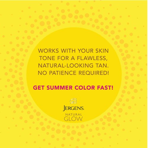 Jergens Natural Glow Instant Sun Self Tanner Mousse Bundle, Light Bronze, Sunless Tanning, 6 Oz Bottle and Application Mitt
