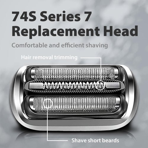 Braun Series 74S Replacement Shaver Heads - Precision Blades for Series 7 Electric Razors | Compatible with 7120S, 7125S, 7127CS, 7171CC, 7175CC
