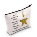 LEVLO Musical Cosmetic Bag Musicals You Are Braver Stronger Smarter Than You Think Theater Makeup Bag (Broad Bag)