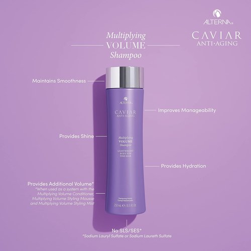 Alterna CAVIAR Anti-Aging Volume Shampoo - Boosts Thickness for Fine, Limp Hair | Sulfate-Free Formula