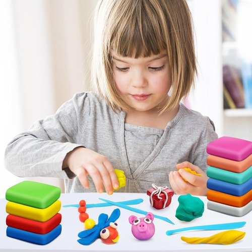 Magic Clay Air Dry Clay - 84 Vibrant Colors, Soft & Ultra Light Modeling Clay Set for Kids Ages 3+