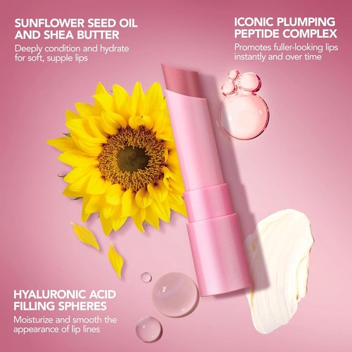 BUXOM Full-On Plumping Lip Glow Balm - Hydrating Tinted Lip Treatment with Hyaluronic Acid & Shea Butter