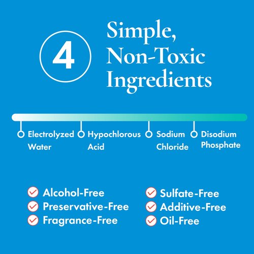 Hypochlorous Acid Spray for Face, Skin & Eyelids – pH-Balanced HOCl Facial Spray Safe for Acne, Red & Sensitive Skin – Gentle Non-Toxic Toner & Cleanser Mist for Clear, Hydrated Skin, 8 oz