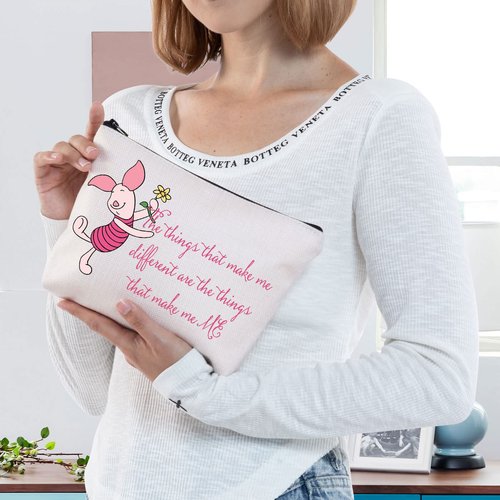 BWWKTOP Pig Cartoon Makeup Bag Pig Movie Inspired Gifts The Things That Make Me Different Are The Things That Make Me Me Zipper Pouch Bag Pig Merchandise (Make Me Different)