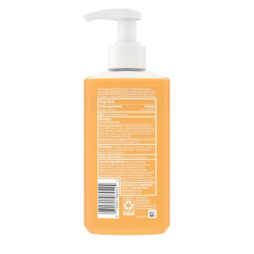 Neutrogena Oil-Free Acne Face Wash, Fragrance Free, Sensitive Skin Facial Cleanser with 2% Salicylic Acid Acne Treatment for Face, 9.1 Fl Oz