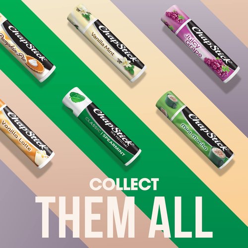 ChapStick Moisturizer 2-in-1 Lipcare SPF 15 Cool Mint 3-Pack + Classic Spearmint Lip Balm 2-Pack, 0.15 Oz Ea (5 Piece Set)