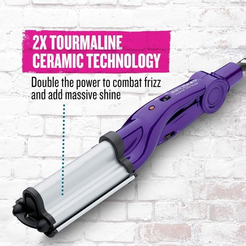 Bed Head Wave Artist Deep Waver - Create Beachy Waves, Combat Frizz & Add Shine | Tourmaline Ceramic Technology (Purple)