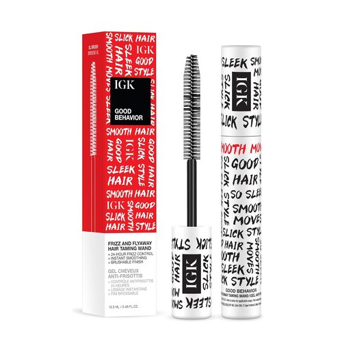 IGK Good Behavior Frizz & Flyaway Hair Taming Wand - Lightweight Gel Control Stick for Smooth, Sleek Hair, 0.24 oz