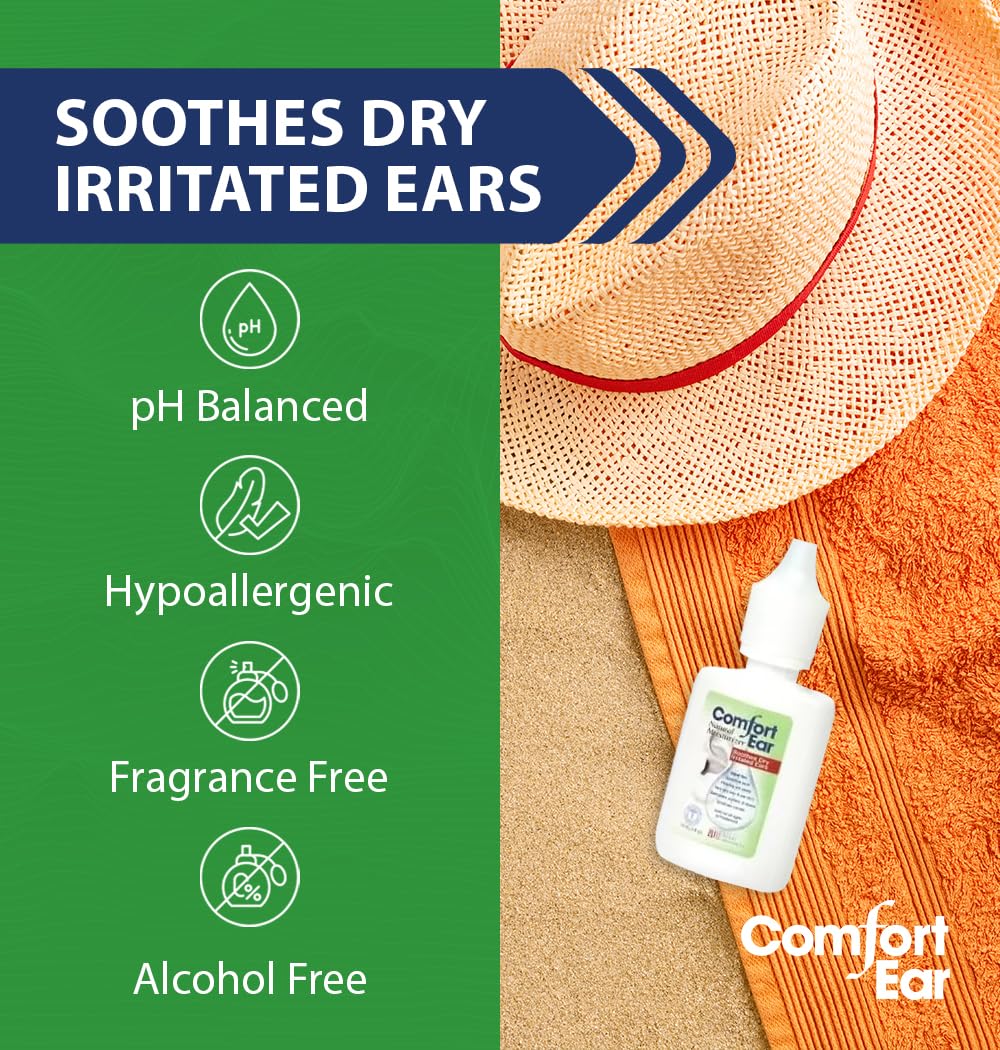 Westone Comfort Ear Natural Ear Drops for Itchy Ears, Ear Ache Drops Adults & Kids | Earwax Aid for Dry Ears | Personal Comfort for Hearing Aid, Swimmers, and Ear Itch Relief for Humans | Pack of 1