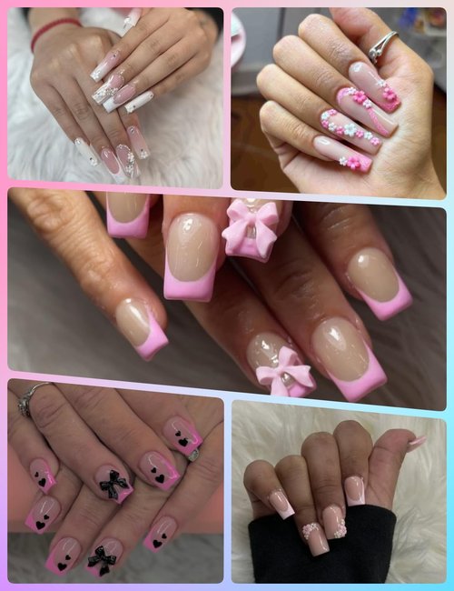 3D Nail Charms and Gems 4000 Pcs Cute Nail Bows Flowers and Mixed Styles Nail Art Charms with Rhinestones Flatback Pearls Suitable for DIY Nail Art Phone Case Decoration