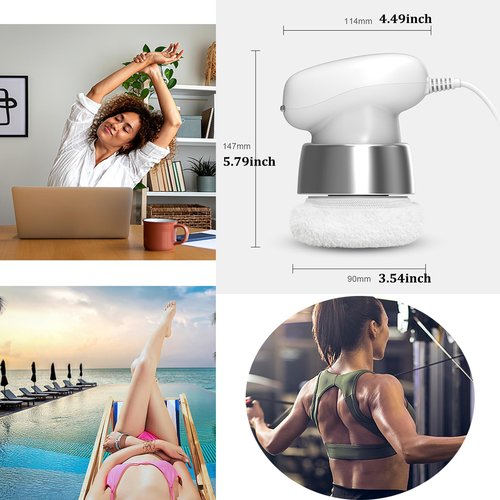 Body Sculpting Machine, Corded Anti Cellulite Massage Tool, Deep Tissue Lymphatic Drainage Handheld Full Body Massage Relaxing SPA Cellulite Oil Apply/ Remover Belly Butt Limbs Tightening Shaping