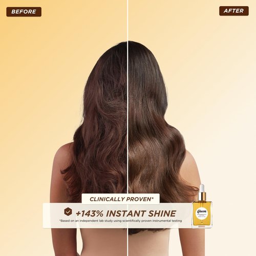 Gisou Honey Infused Hair Oil - Hydrating Frizz Control & Shine Treatment | Heat Protectant for All Hair Types, 1.7 Fl Oz