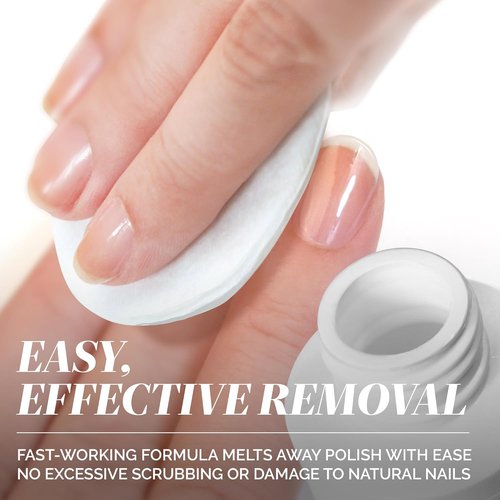 LONDONTOWN Acetone-Free Nail Polish Remover Set - Strengthening & Conditioning Pads Included