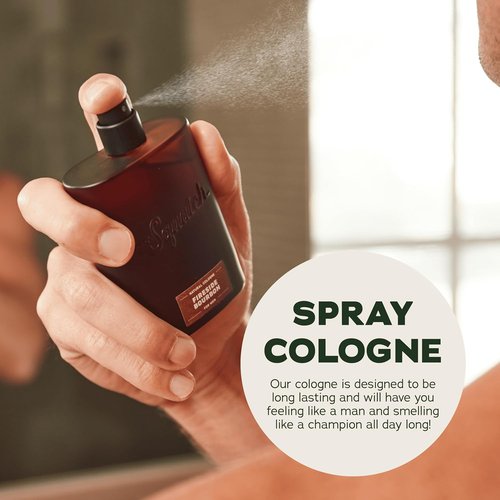 Dr. Squatch Natural Cologne for Men - Fireside Bourbon Scent with Scent-Lock Technology (1.7 fl oz)