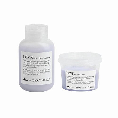 Davines LOVE Smoothing Shampoo - Gentle Cleansing for Frizzy Hair | Smooth, Soft, and Shiny Finish