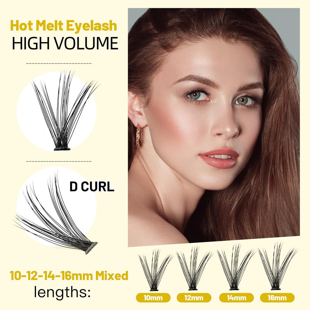 →VAYATOR Large Tray 220 Cluster/Box Eyelashes 0.07 Thickness Eyelashes Individual Eyelash False Eyelashes Extension Eyelash 10D/20D/40D/50D Eyelash (20RR-8-10-12-14mm Mixed）
