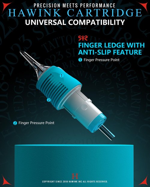 60 Assorted Tattoo Needles Cartridge Mixed Size #10 Bugpin(Round Liner 3RL*8, 5RL*8, 7RL*8, 9RL*8, 11RL*4 Round Magnum 9RM*8, 11RM*4, 13RM*4, 15RM*4) 0.3MM Disposable EN05S-BFG-60KIT-K