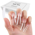 Wellquinn Duck Nail Tips 220Pcs XXL Duck Feet Nail Tips Long Duck Nails Clear Y2K Press on Nails 11 Sizes Half Cover False Nails for Manicure Salon Home DIY