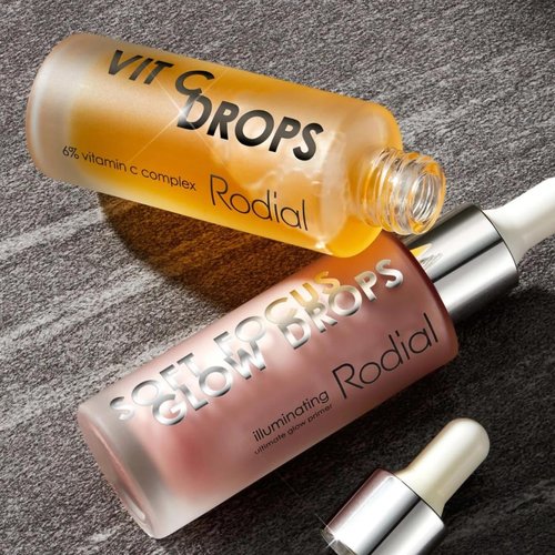 Rodial Vitamin C Booster Drops - Lightweight Face Serum with Vitamin B5 & Babassu Oil | 1 fl oz for Radiant Skin