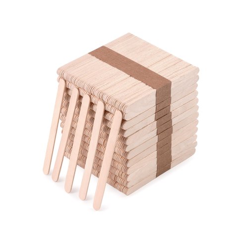 600 Pcs Wooden Wax Sticks 4.5-Inch Wood Waxing Stick Wax Spatulas Applicator Multi-Purpose Wood Popsicle Craft Sticks for Body Hair Removal, Tongue Depressors and Craft Projects