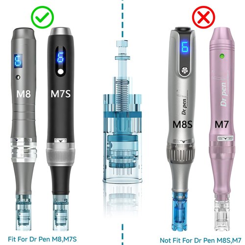 12Pcs 16 Pin Microneedling Pen Replacement Cartridges Dr Pen M8, 0.25mm