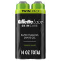 GilletteLabs Rapid Foaming Shave Gel for Men - 7oz | Pack of 2 for Effortless Shaving