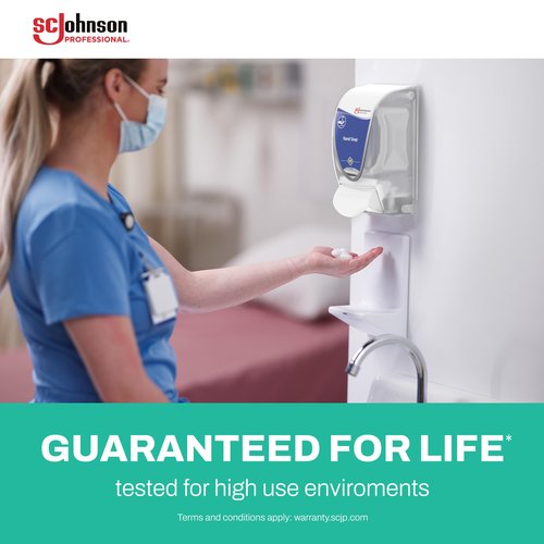 SC Johnson Professional Kindest Kare Advanced Hand Soap Starter Kit with Soap Dispenser and 1L Soap Cartridge for Hospital, Medical and Professional Use