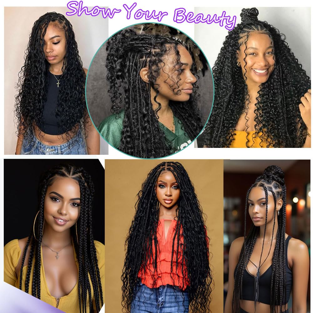 ZFY Human Braiding Hair 100g 22 Inch Deep Wave Bulk Human Hair for Braiding Boho Braids 100% Unprocessed Brazilian Virgin Human Hair Extensions No Weft 2 Bundle/Pack Dark Brown