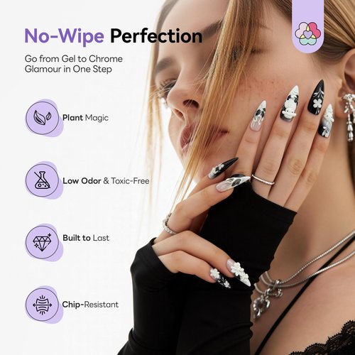 SAVILAND 3D Sculpture Nail Gel Set: Black & White No-Wipe Creamy 3D Sculpting Painting Gel for Micro Embossed 3D Nail Art Molding Florals Lines Patterns & French Tips Design Home DIY Salon Manicures