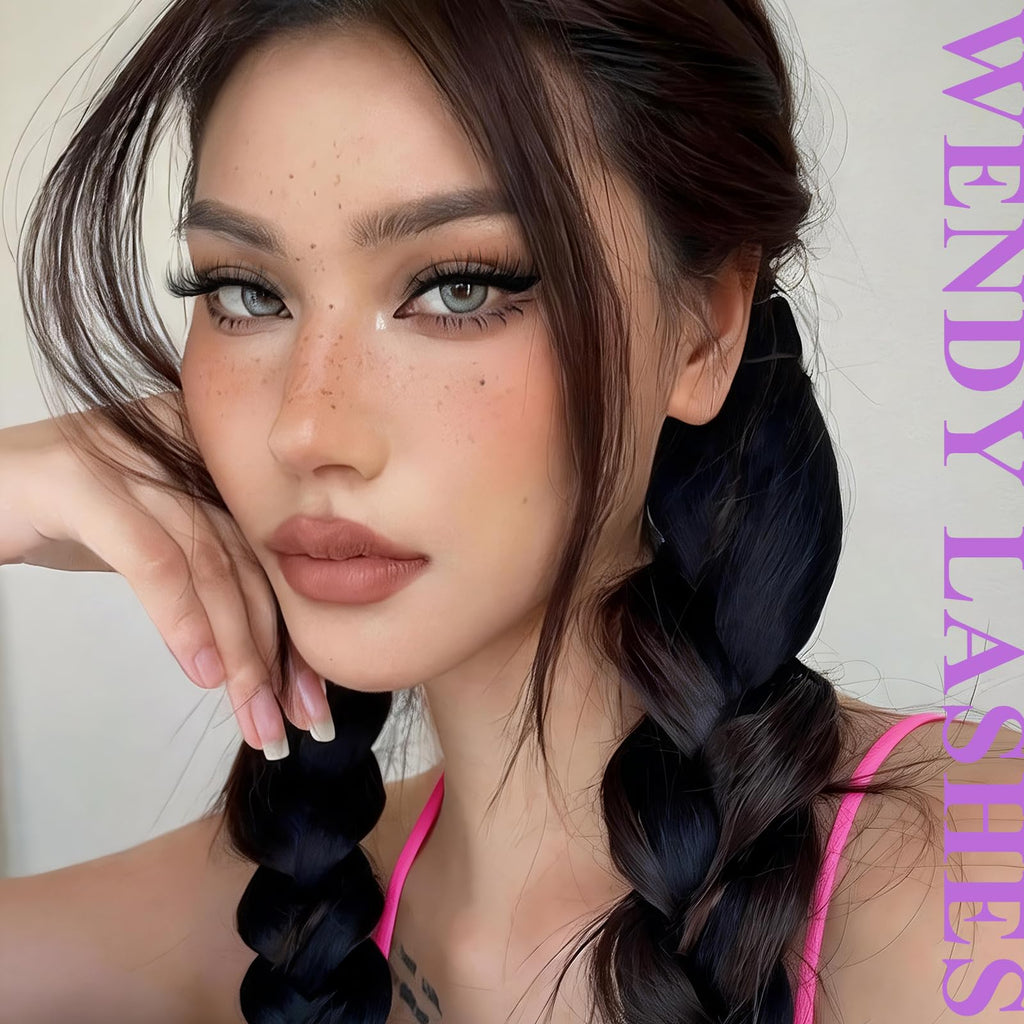 Wendy Lash Clusters Kit With Bottom Lashes 40D+50D+60D+80D+100D+150D 880-Pcs Fluffy Eyelash Clusters D Curl Lashes Extension Soft Eyelash Extension Kit Wispy Natural DIY at Home