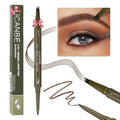 UCANBE Eyebrow Pen - Dual-Ended Pencil with 4-Fork Tip & Gel Eyeliner for Natural Hair-Like Strokes | Dark Brown