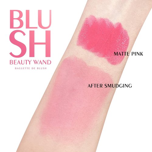 KYDA Blush Beauty Wand - Matte Face Blush with Cushion Applicator for Natural Dewy Glow | Matte Pink
