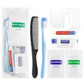 Pack of 50 Basic Toiletry Kits, Hygiene Kit Bulk, Individually Packed, Homeless Care Package Supplies Travel Size Toiletry Kit for Men Women Charity Reusable Toiletry Bag