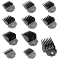 Anrom Magnetic Clipper Guards Guide Comb 10PCS for Andis Master Hair Clipper MBA, MBX, MC-2, ML, MA-1, RACA, PM-1, PM-2, PM-3, PM-4, PM-5, PM-Family, US-1, RS-1 Lengths 1/16" to 1" (Black)