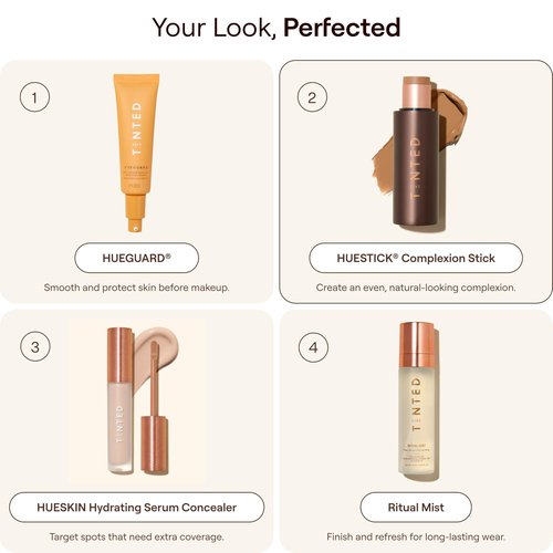 Live Tinted HUESTICK Complexion Stick - Medium-to-Full Buildable Coverage - Soft Matte Finish - Multitasking Makeup Stick - Lightweight, Creamy Formula - Shade 06