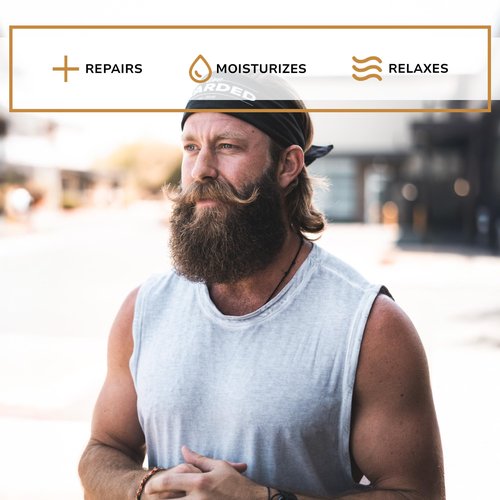 Live Bearded 3-Step Beard Grooming Kit - Wash, Oil and Butter - Made in the USA - All-Natural Ingredients with Shea, Jojoba - Growth Support | Forge Scent - Hinoki Cypress, Clove, Amber