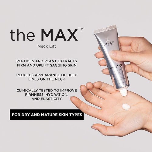 IMAGE Skincare - MAX Neck Lift Firming Cream | Uplift Sagging Skin & Reduce Fine Lines, 2 fl oz