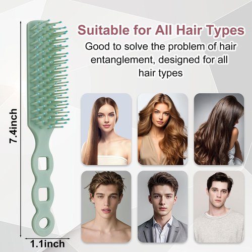Gisdo Bulk Hair Brushes for Homeless, 100 Pieces Hair Brush Bulk for Curly Wavy Hair Blow Drying Styling Detangling Suitable for Shelter, Hotel(Colorful)